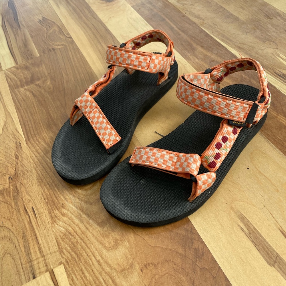 Teva Orange Patterned Sandals